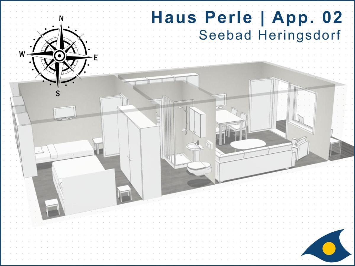 Haus Perle Whg 02 Appartement Heringsdorf  Buitenkant foto